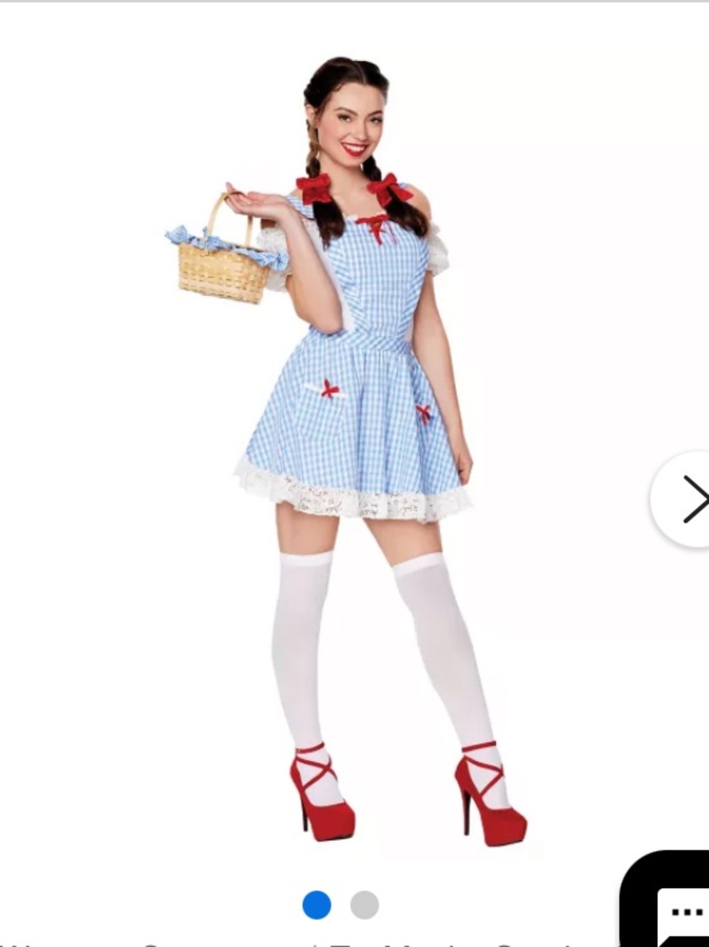 Spirit Halloween Wizard of Oz Dorothy‎ Adult Costume  new